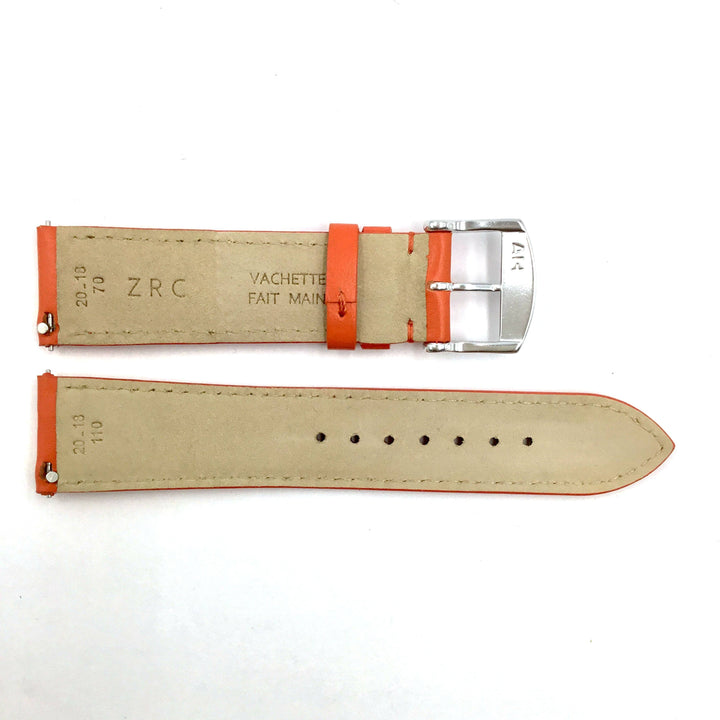 ZRC 301 Orange Genuine Leather 16mm-22mm Watch Band image