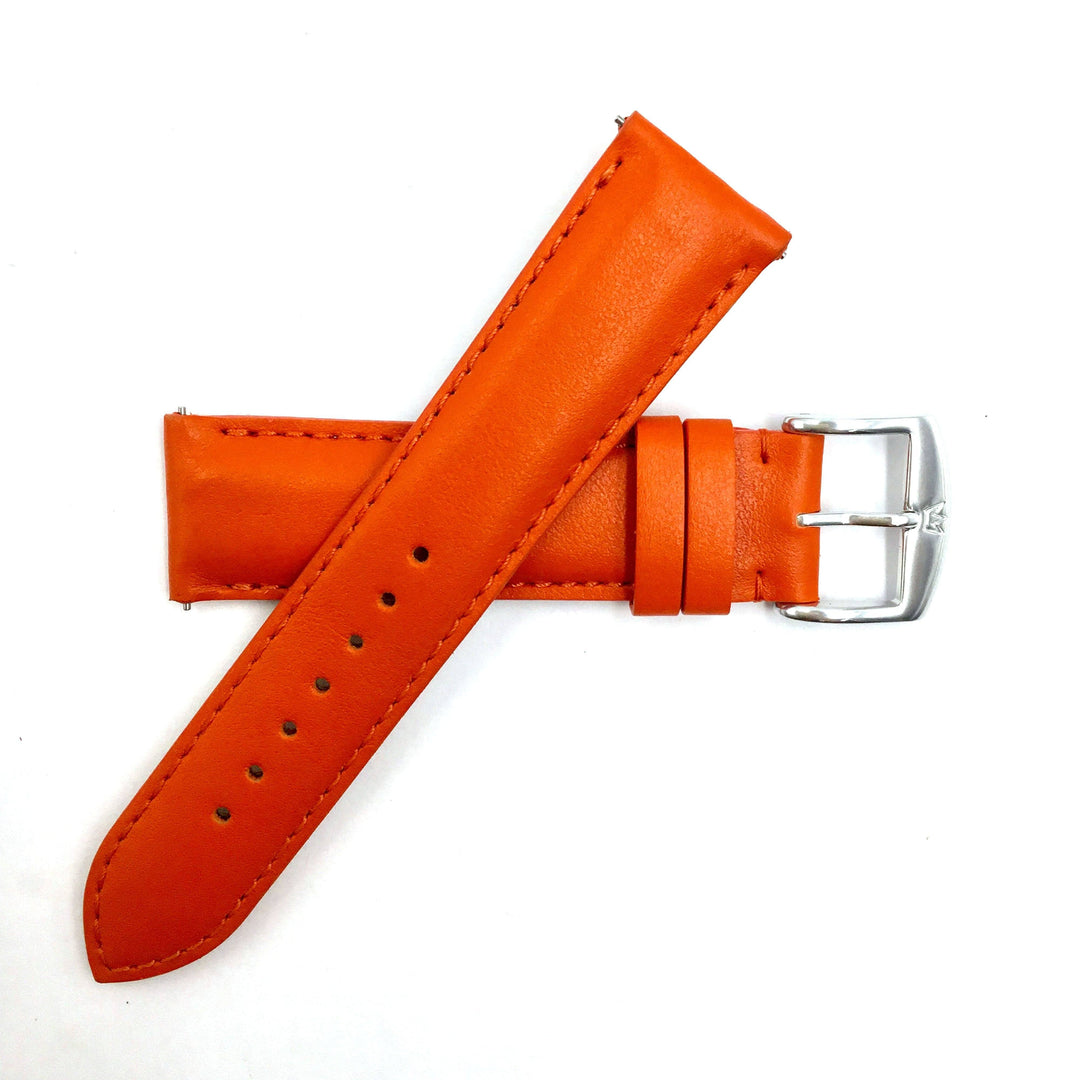 ZRC 301 Orange Genuine Leather 16mm-22mm Watch Band image