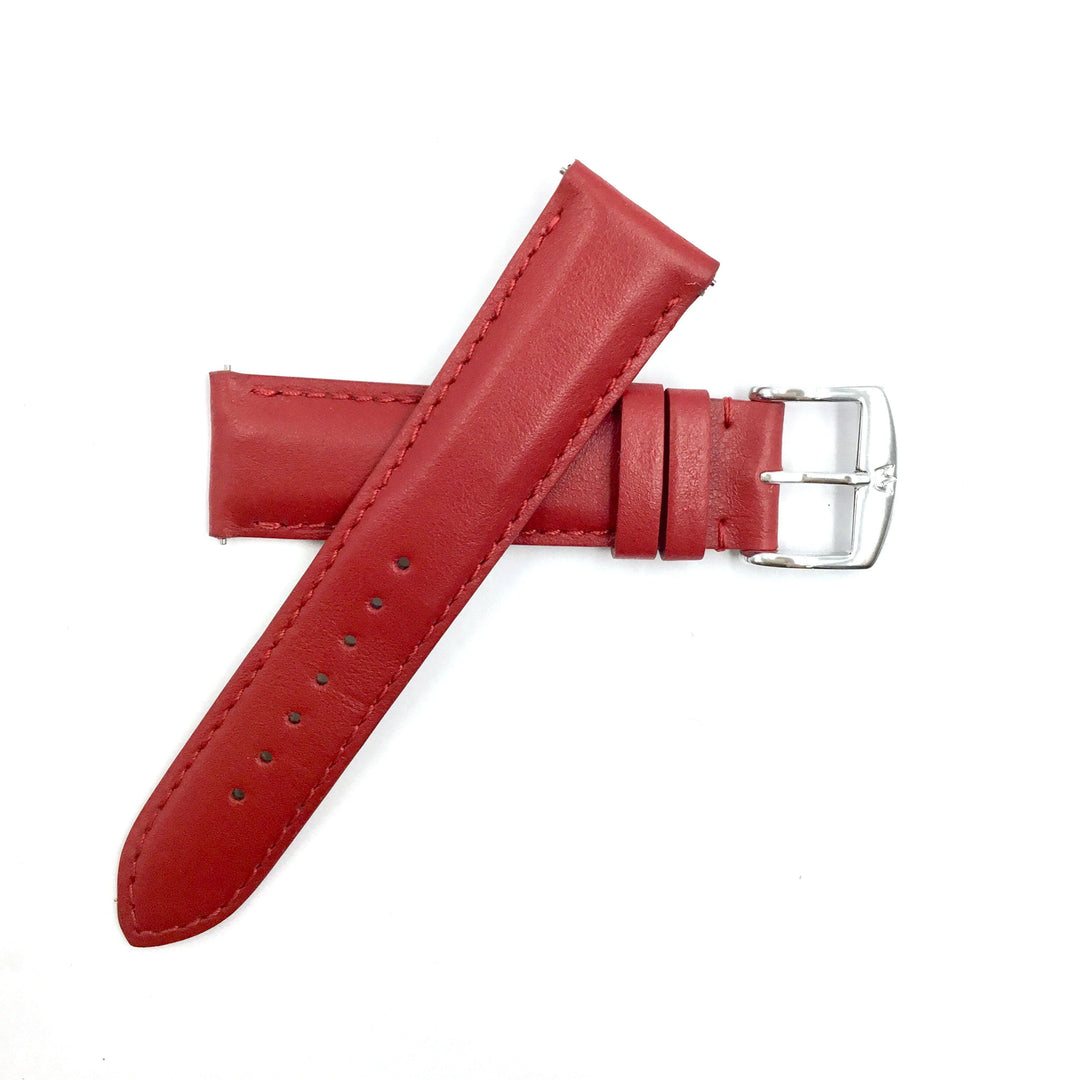 ZRC 301 Red Genuine Leather 16mm-22mm Watch Band image