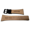 Kenneth Cole Genuine Smooth Black Leather Square Tip 30mm Watch Strap