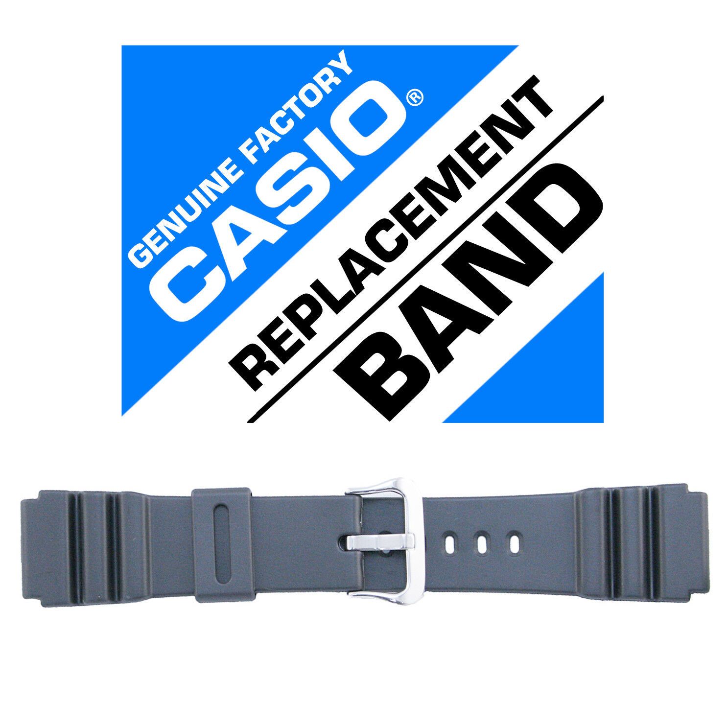 Casio Watch Band Resin Band Black for WVQ-142E-7 WVQ-142E