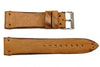 Vintage Handmade Stitched Light Brown Leather Watch Band image
